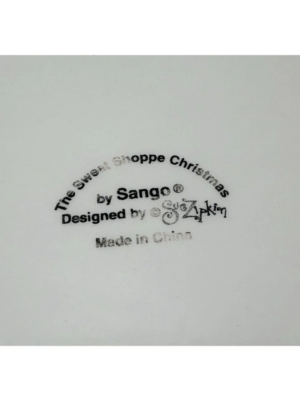 Sango Sue Zipkin SWEET SHOPPE CHRISTMAS 3041 Snowman Ceramic Pasta Serving Bowl
